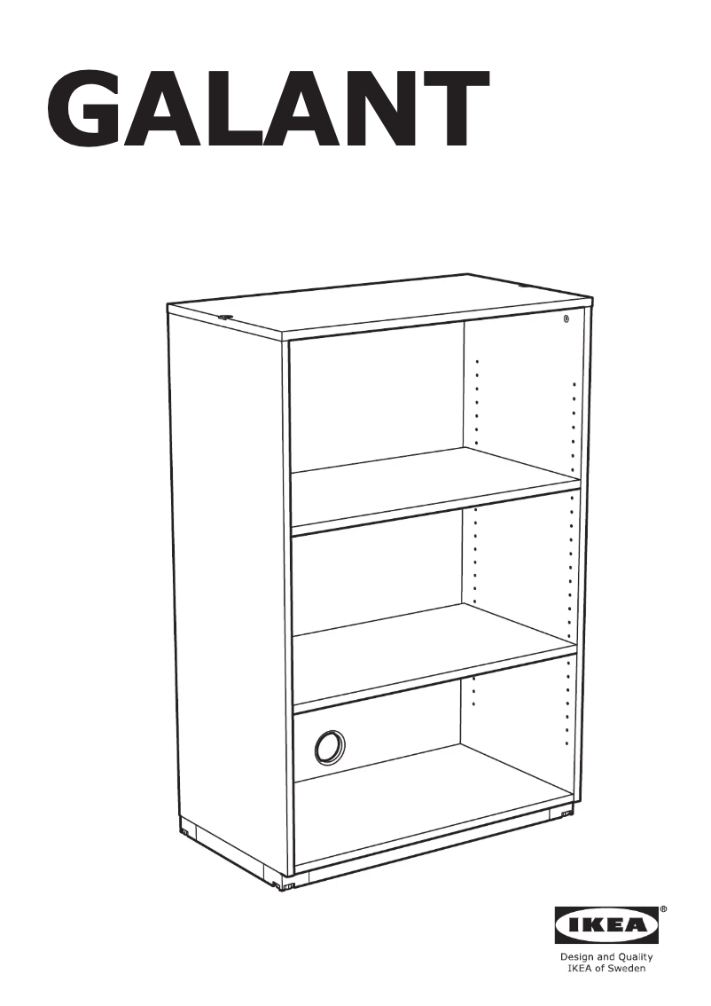 Página 1 del manual Manual de usuario Ikea GALANT 803.651.90