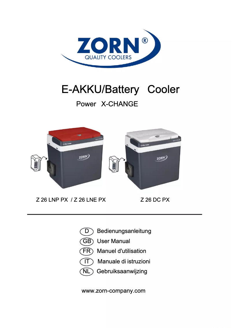 Image de la première page du manuel de l'appareil Z 26 LNE PX