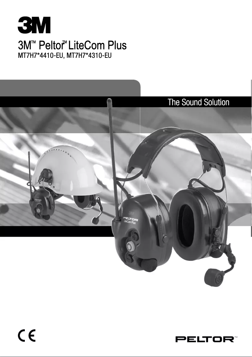 Page 1 de la notice Manuel utilisateur 3M Peltor LiteCom Plus