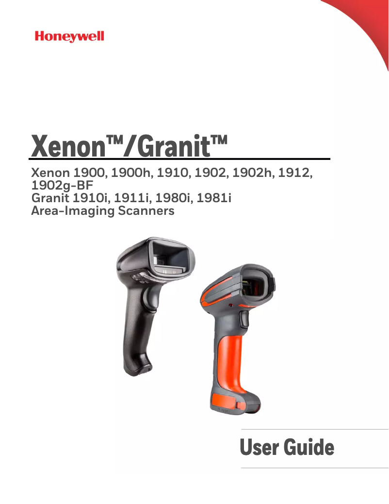 Page n°1 - Manuel utilisateur Honeywell Granit 1981i