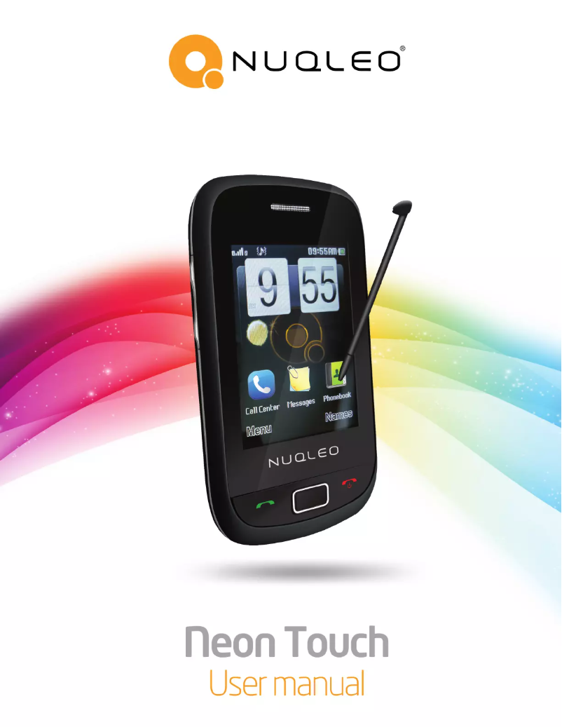 Image de la première page du manuel de l'appareil Neon Touch