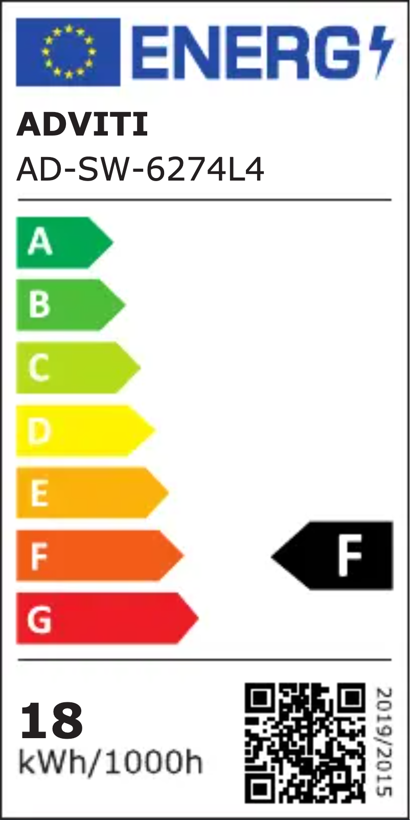 Image de la première page du manuel de l'appareil AD-SW-6274L4