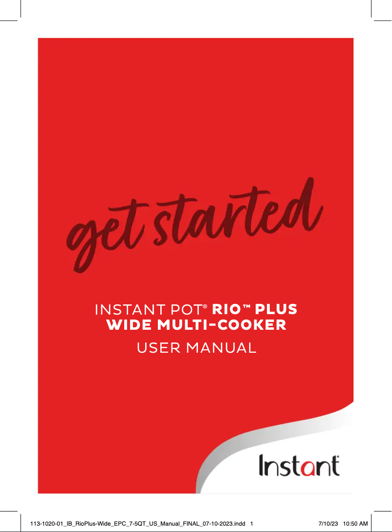 Imagen de la primera página del manual del dispositivo Pot Rio Plus