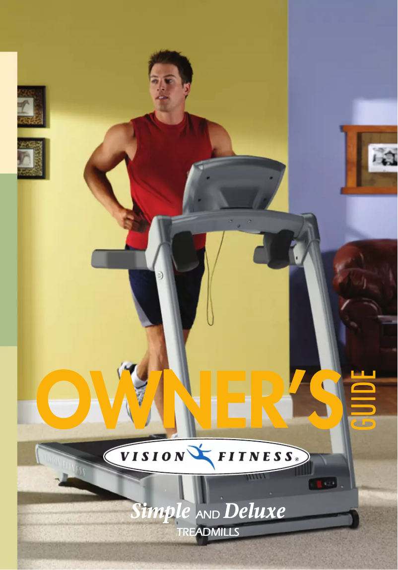 Page n°1 - Manuel utilisateur Vision Fitness T9250 Deluxe