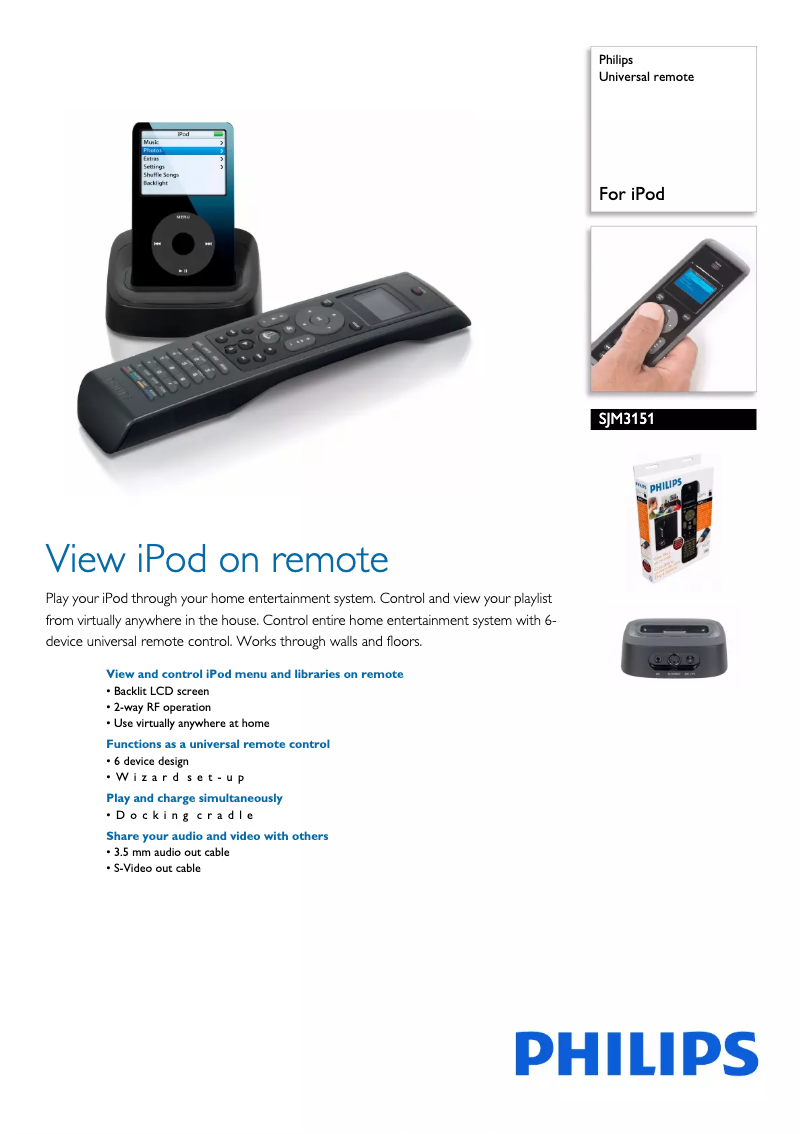 Page n°1 - Brochure Philips SJM3151