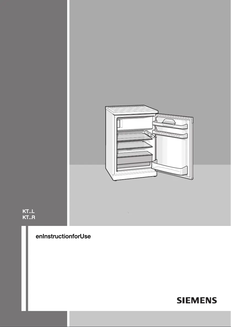 Page n°1 - Manuel utilisateur Siemens KT15LE23