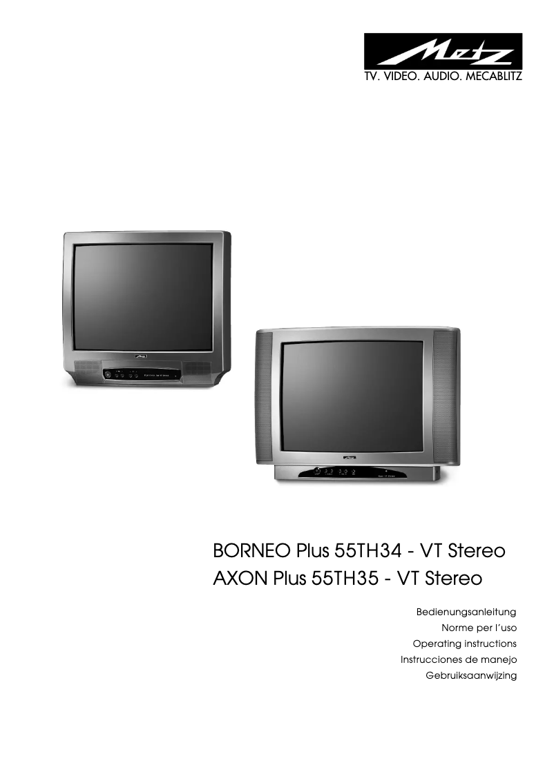 Page n°1 - Manuel utilisateur Metz Borneo 55