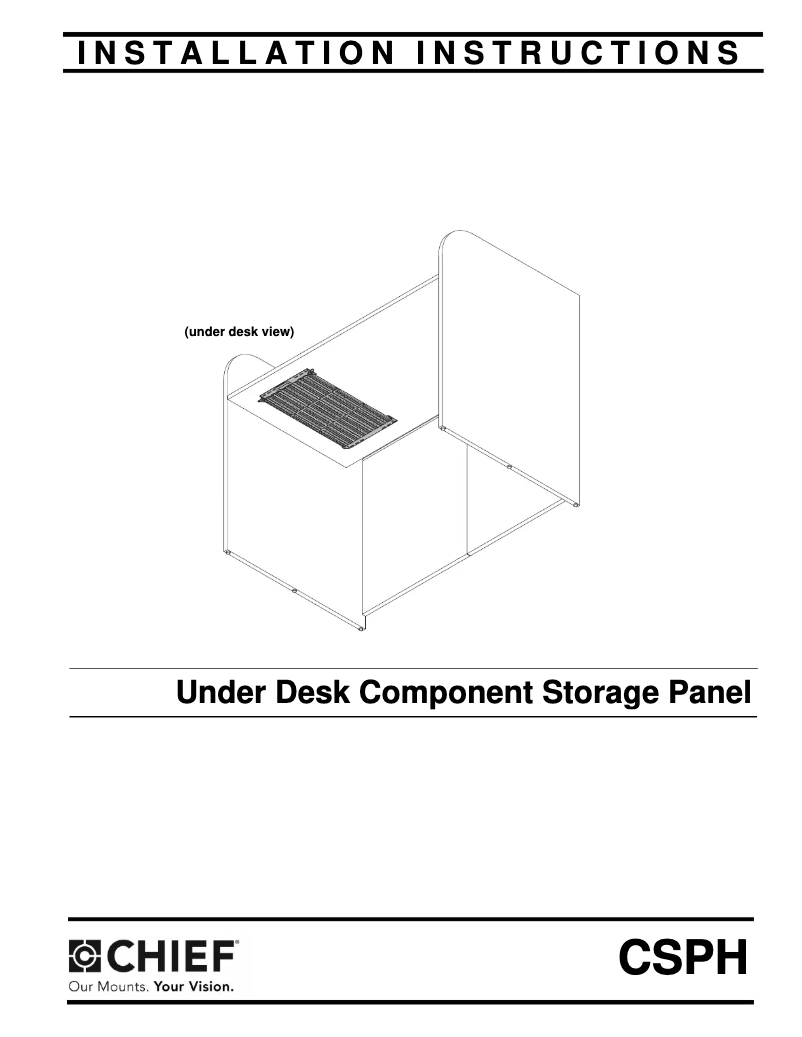 Page n°1 - Manuel utilisateur Chief CSPH