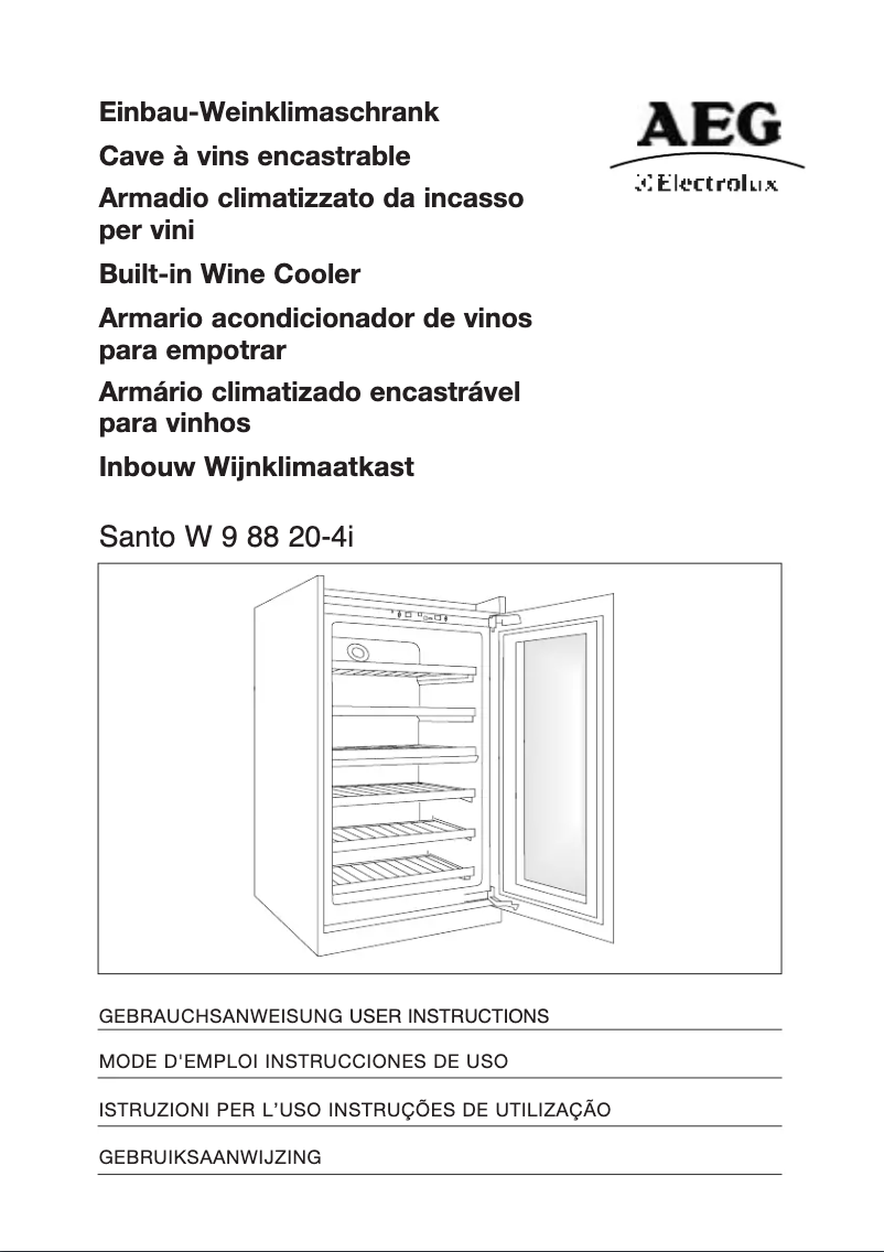 Image de la première page du manuel de l'appareil Santo W 98820 IL