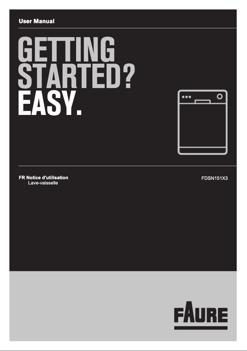 Page n°1 - Manuel utilisateur Faure FDSN151X3