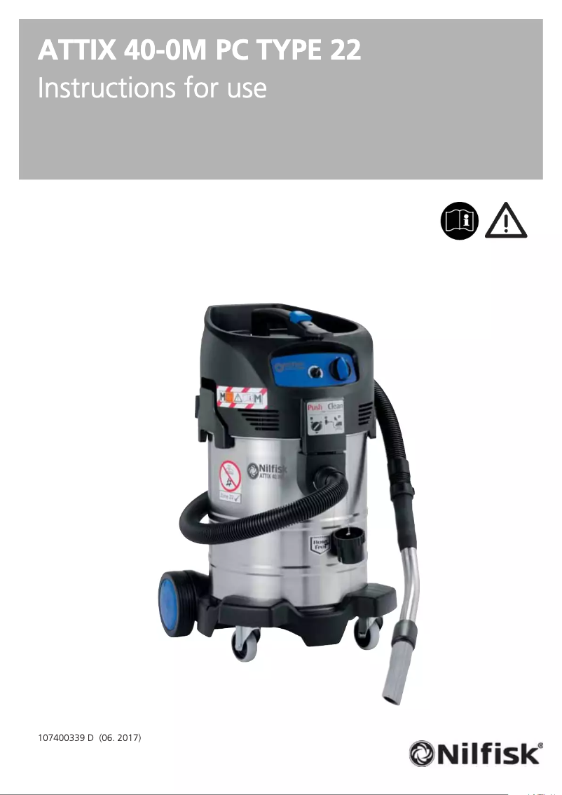 Imagen de la primera página del manual del dispositivo ATTIX 40-0M PC