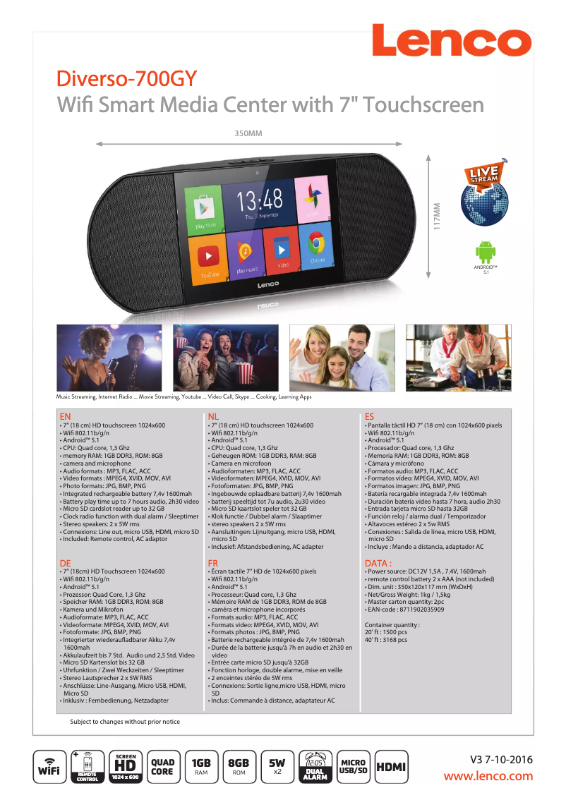 Image de la première page du manuel de l'appareil Diverso-700GY