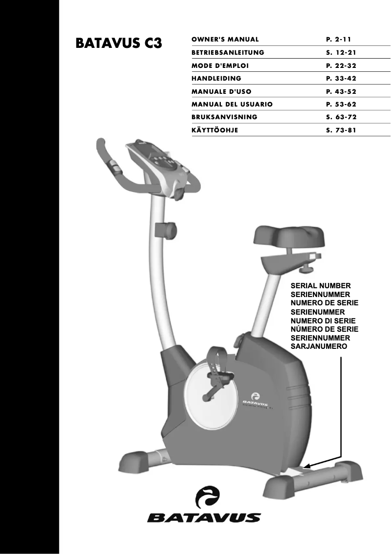 Image de la première page du manuel de l'appareil C3