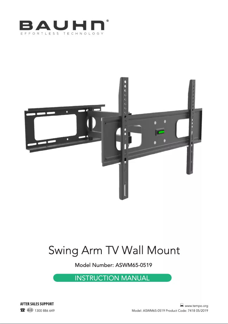 Page 1 de la notice Manuel utilisateur Bauhn ASWM65-0519