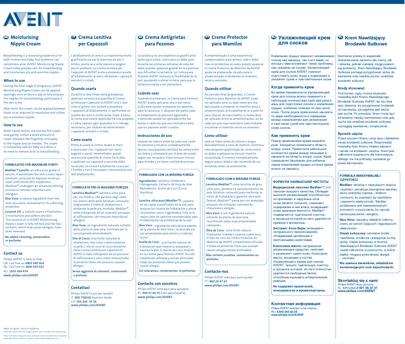 Page 1 de la notice Manuel utilisateur Philips AVENT SCF504