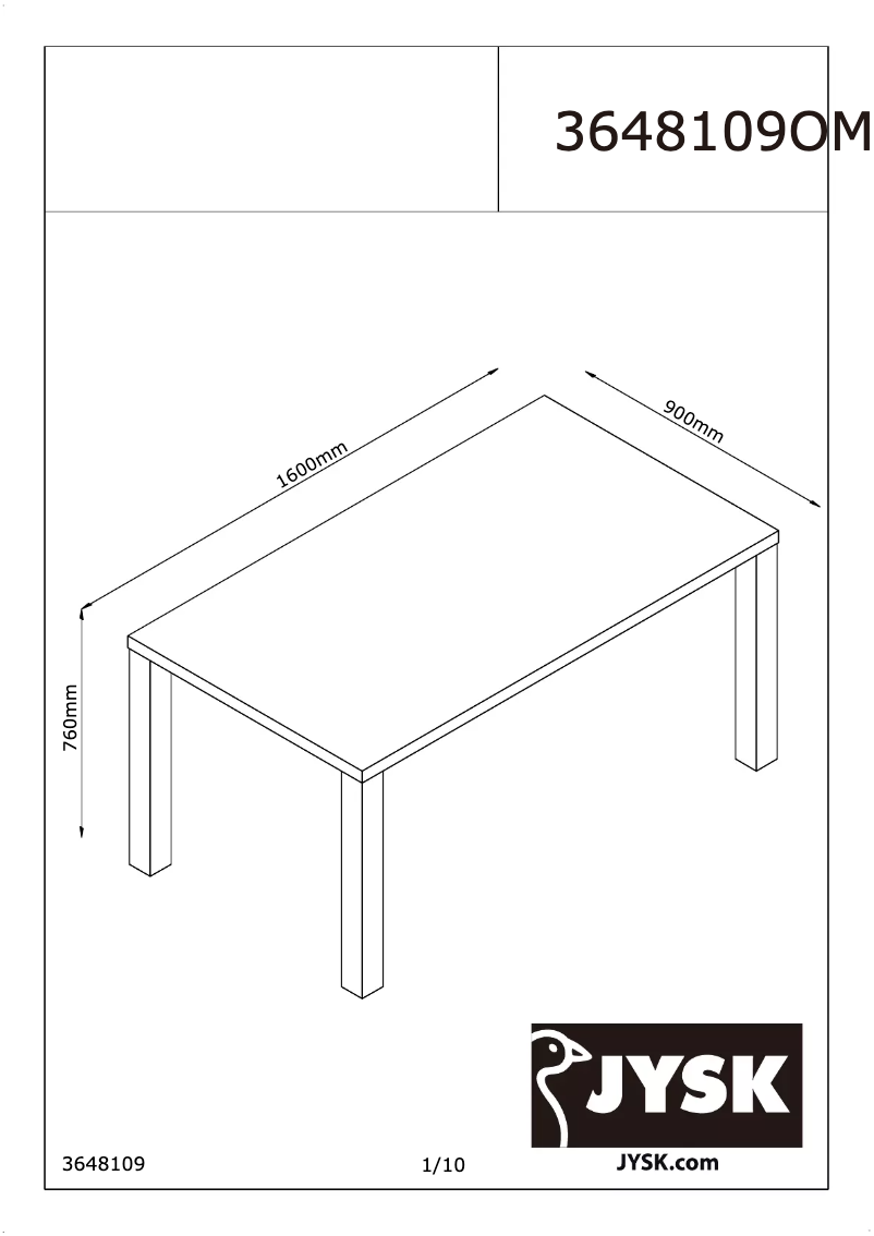 Imagen de la primera página del manual del dispositivo Omme (90x160x76)