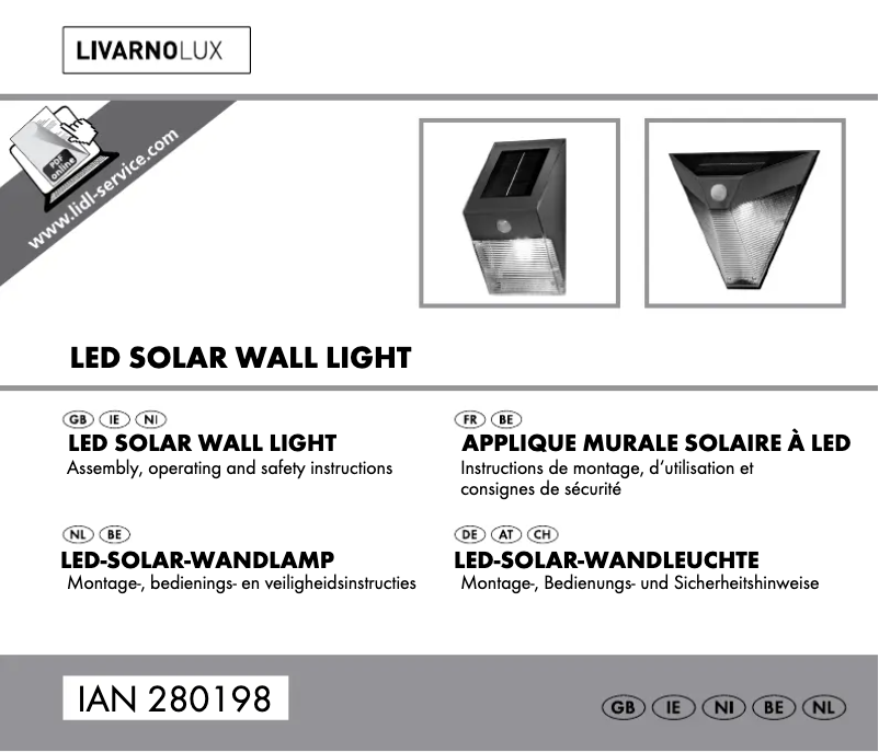 Page n°1 - Manuel utilisateur Livarno Lux IAN 108340