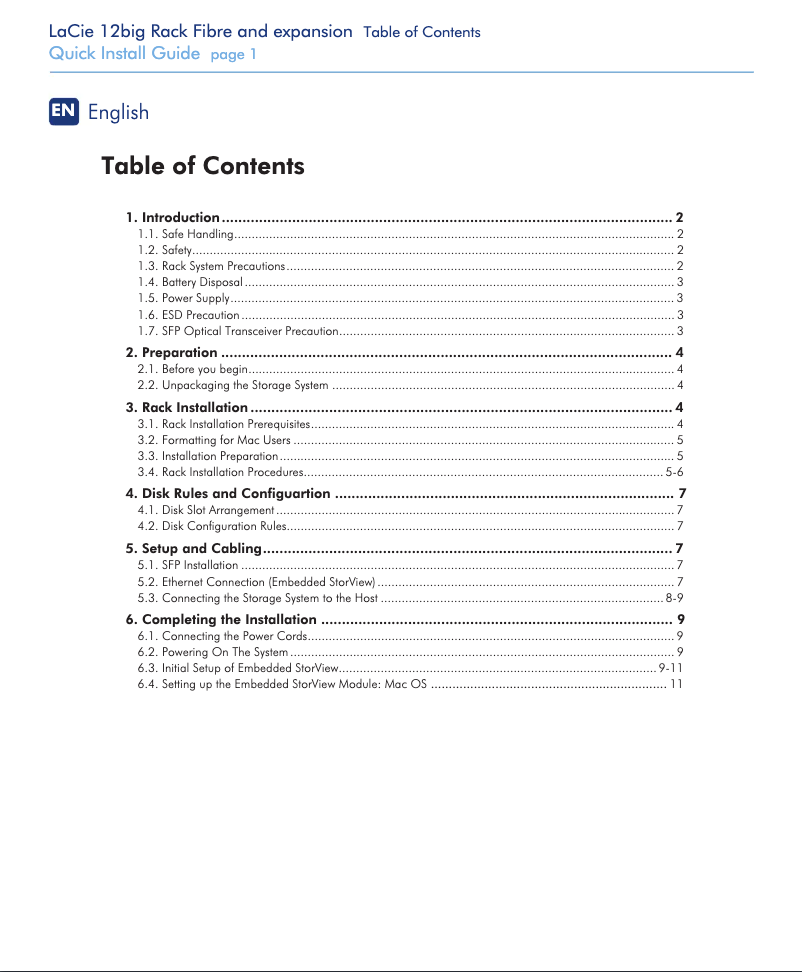 Image de la première page du manuel de l'appareil 12big Rack Fibre