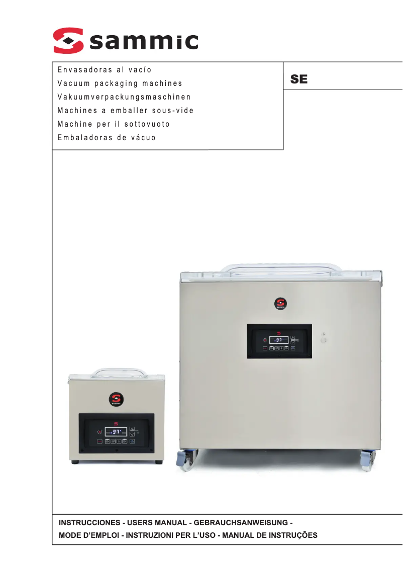 Page n°1 - Manuel utilisateur Sammic SE-208