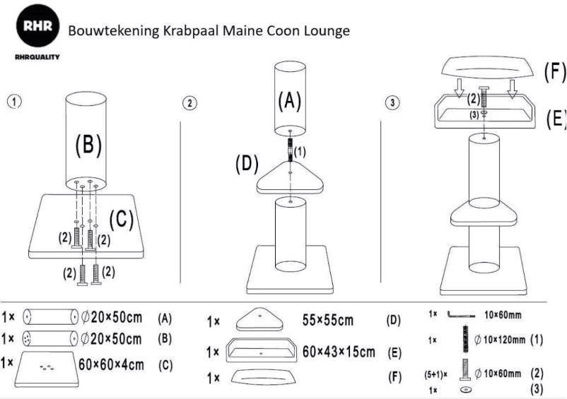 Page 1 de la notice Manuel utilisateur RHRQuality Maine Coon
