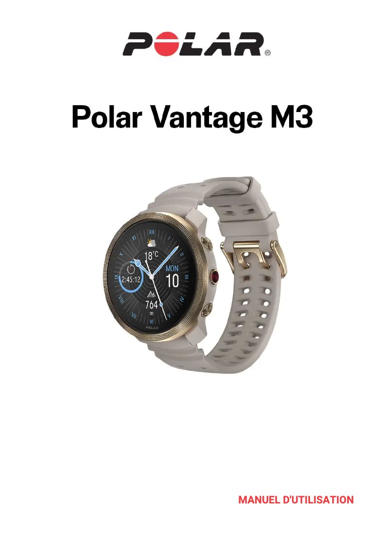 Page n°1 - Manuel utilisateur Polar Vantage M3