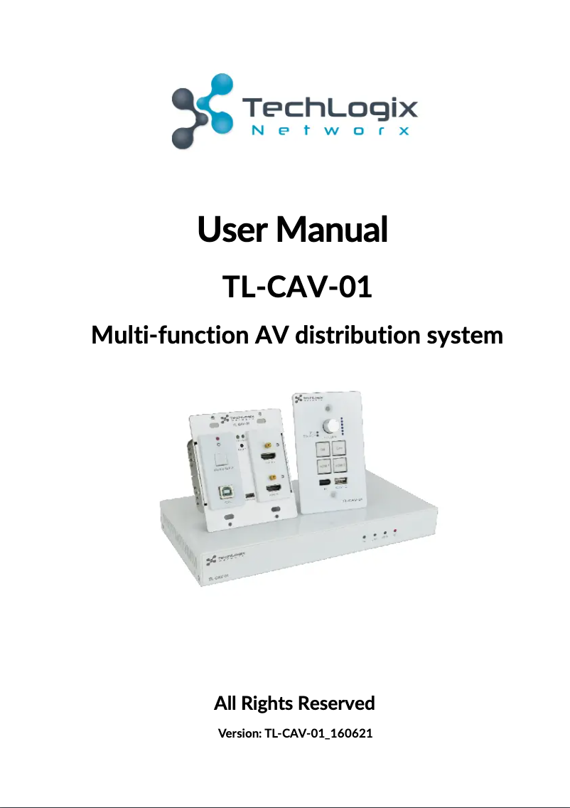 Image de la première page du manuel de l'appareil TL-CAV-01