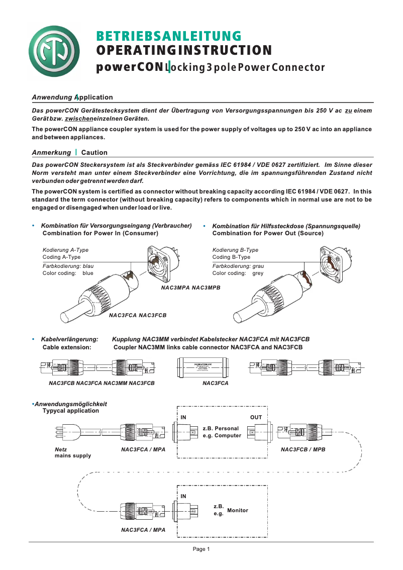 Image de la première page du manuel de l'appareil NAC-3FCB