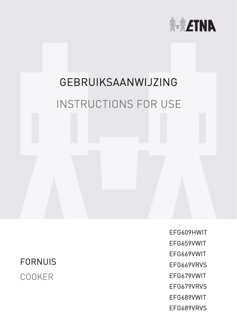 Image de la première page du manuel de l'appareil EFG669VRVS