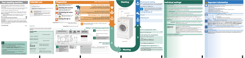Image de la première page du manuel de l'appareil WM10E221EP