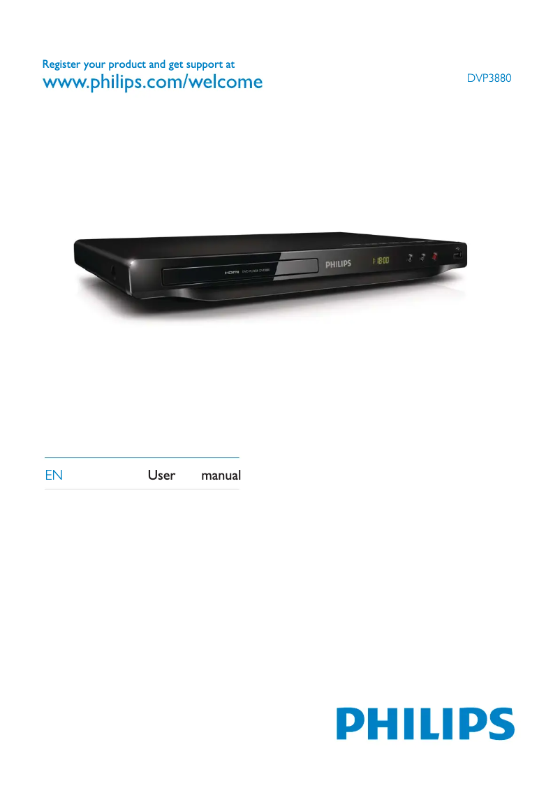 Page 1 de la notice Manuel utilisateur Philips DVP2852