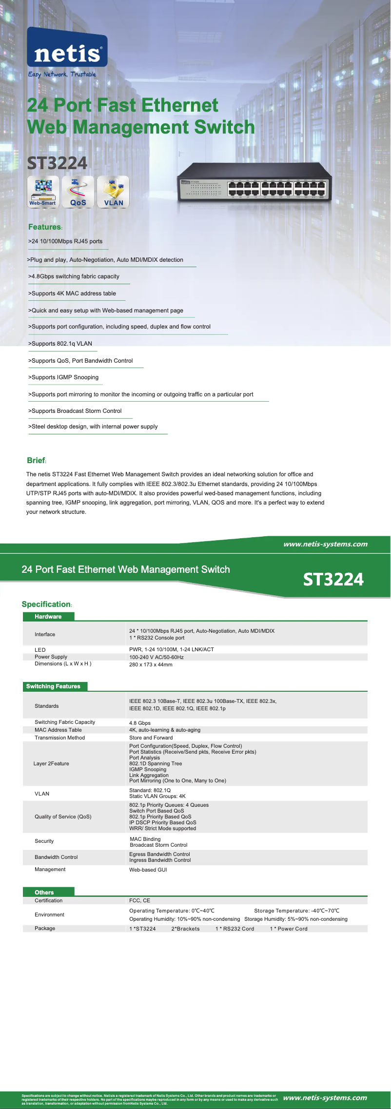 Image de la première page du manuel de l'appareil ST3224