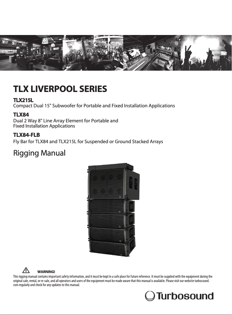 Página 1 del manual Manual de usuario Turbosound Liverpool TLX215L