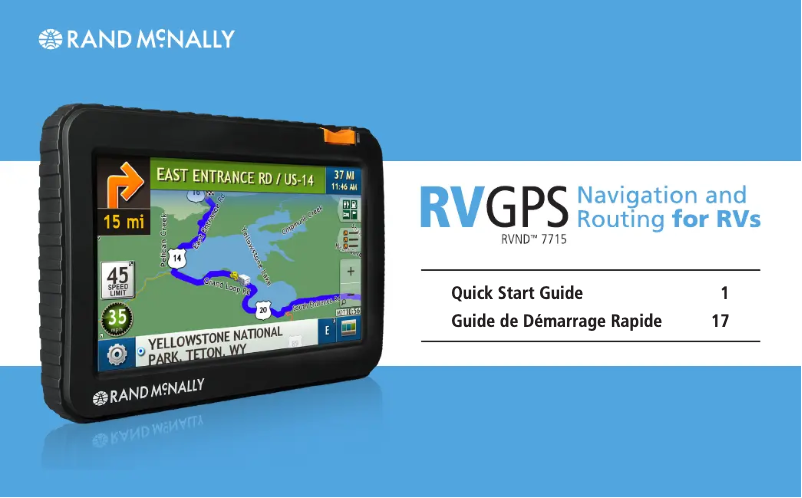 Image de la première page du manuel de l'appareil RVND 7715