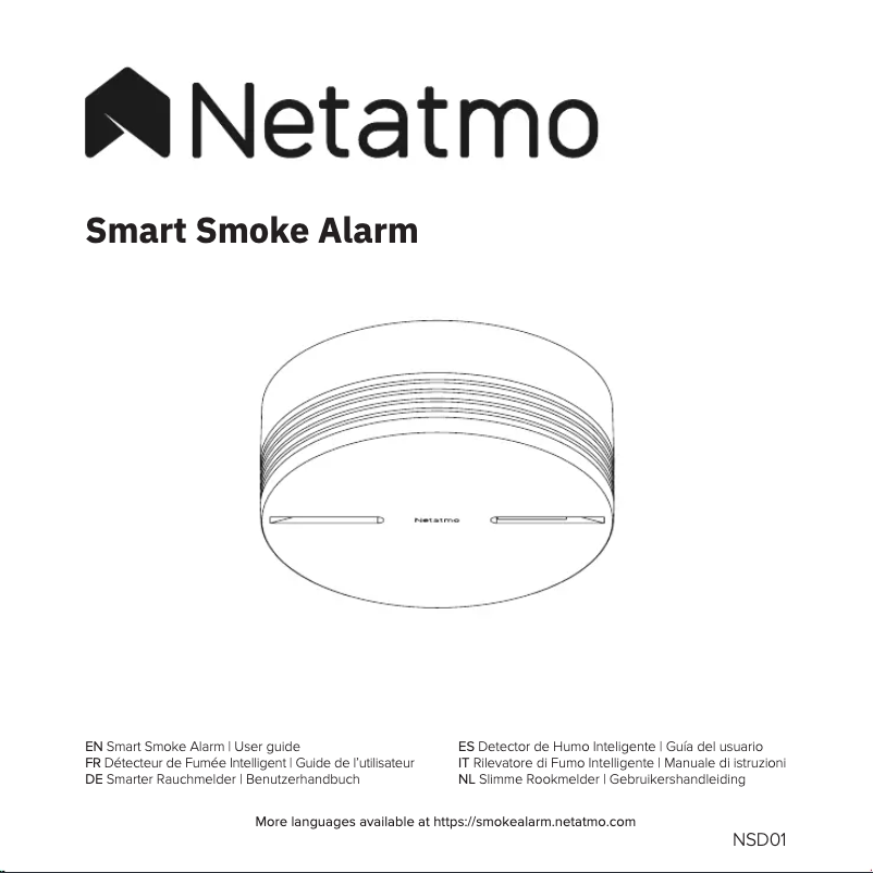 Page 1 of the manual User Manual Netatmo NSD01