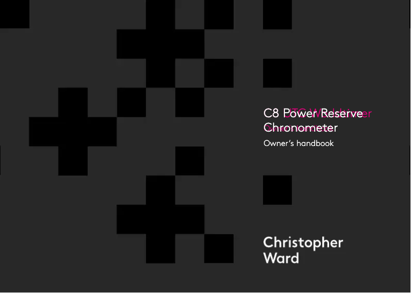 Page 1 de la notice Manuel utilisateur Christopher Ward C8 Power Reserve