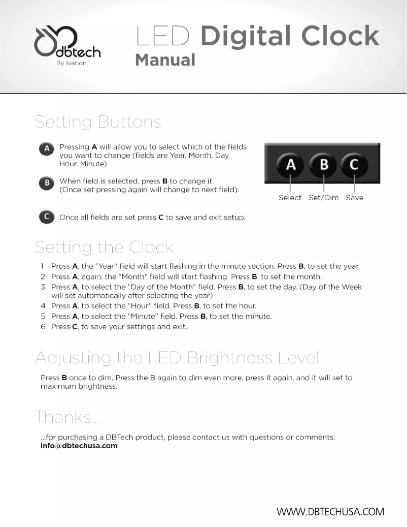 Page 1 de la notice Manuel utilisateur DB Technologies 0212BLU