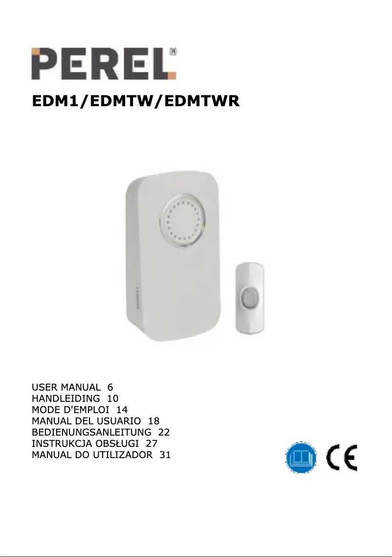 Imagen de la primera página del manual del dispositivo EDMTWR