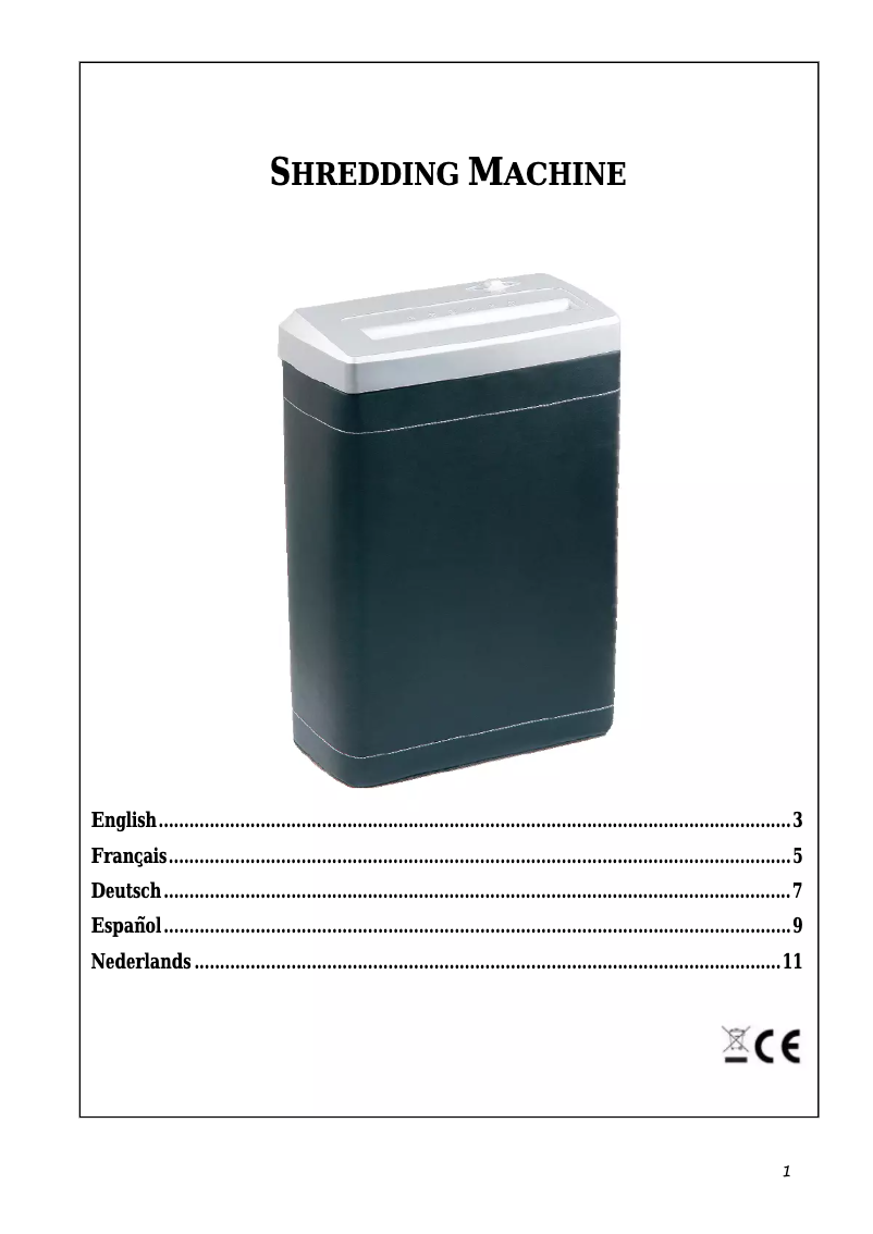 Image de la première page du manuel de l'appareil Crossmaster 7