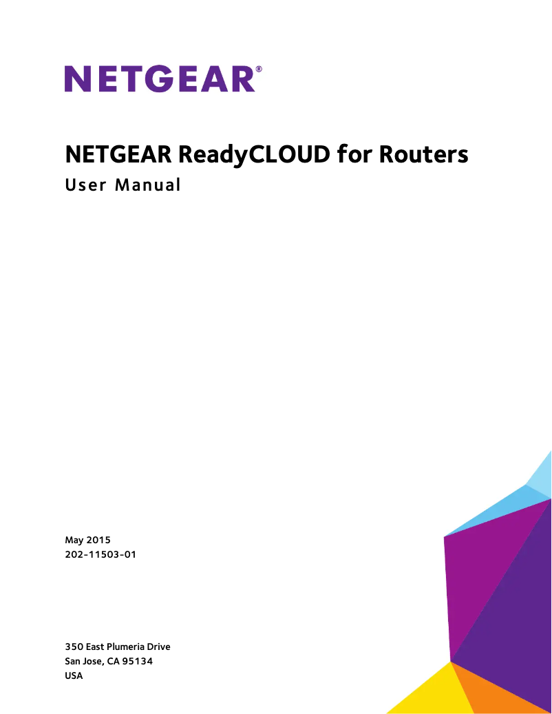 Page n°1 - Manuel utilisateur Netgear ReadyCLOUD