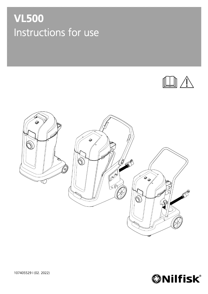 Página 1 del manual Manual de usuario Nilfisk VL500