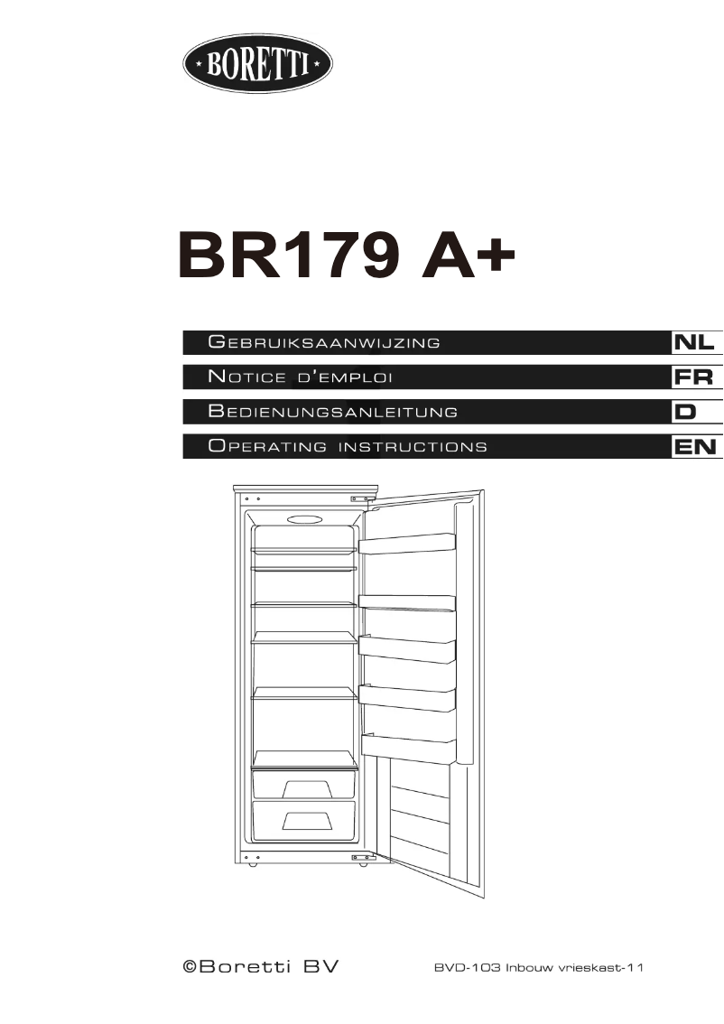 Page 1 of the manual User Manual Boretti BR179 A