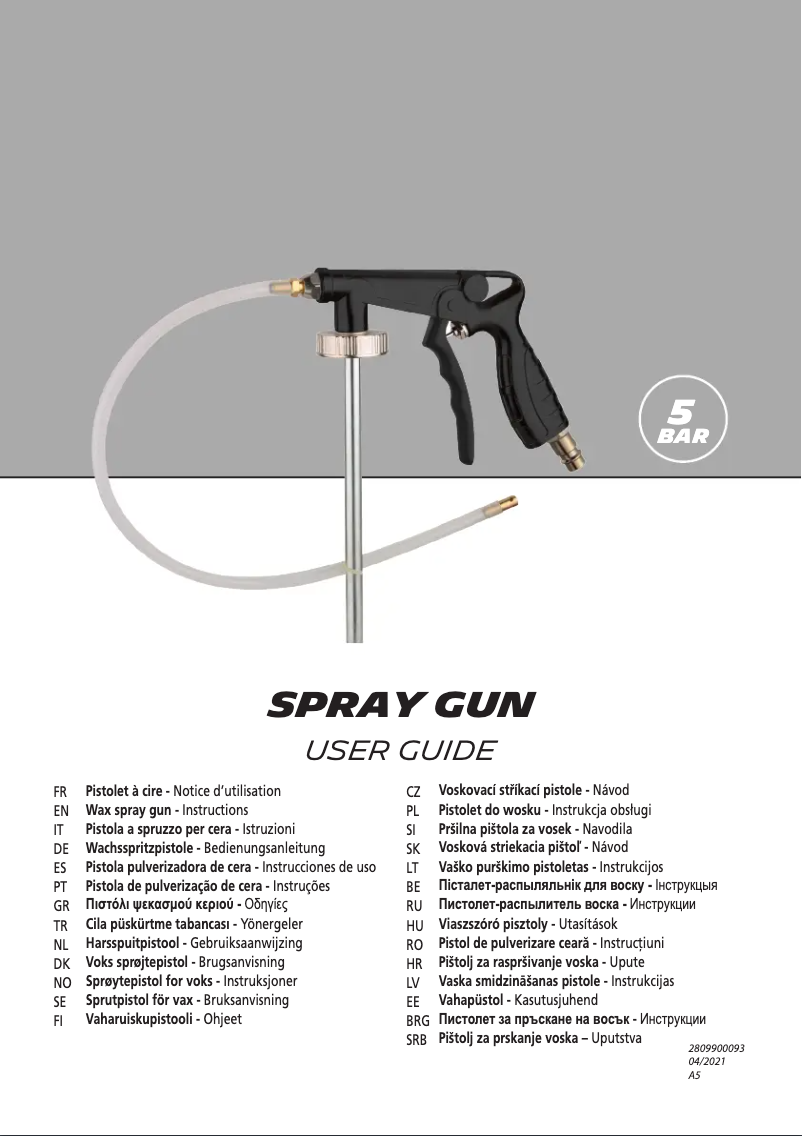 Page 1 de la notice Manuel utilisateur Abac G-531
