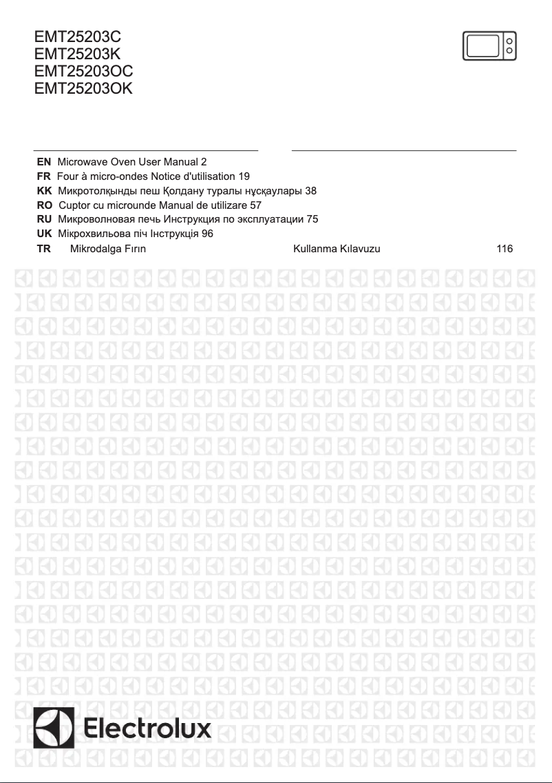 Page n°1 - Manuel utilisateur Electrolux EMT25203OK