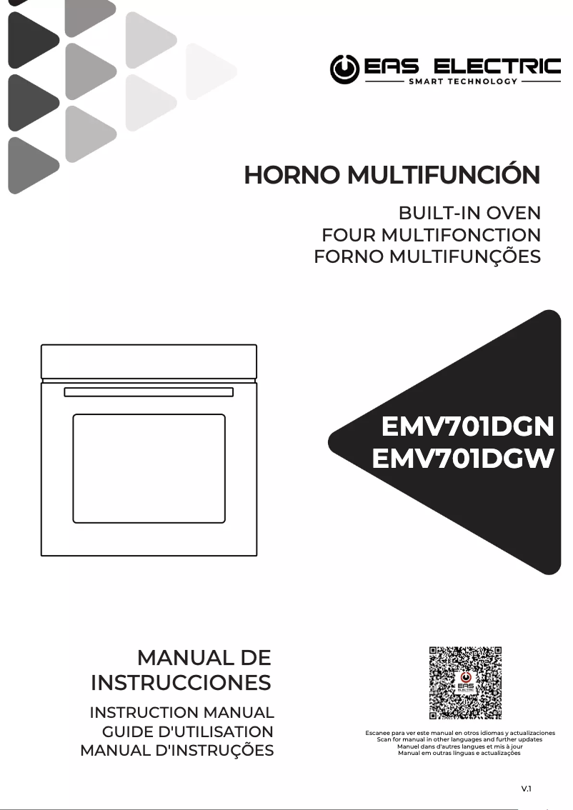 Page n°1 - Manuel utilisateur EAS Electric EMV701DGN