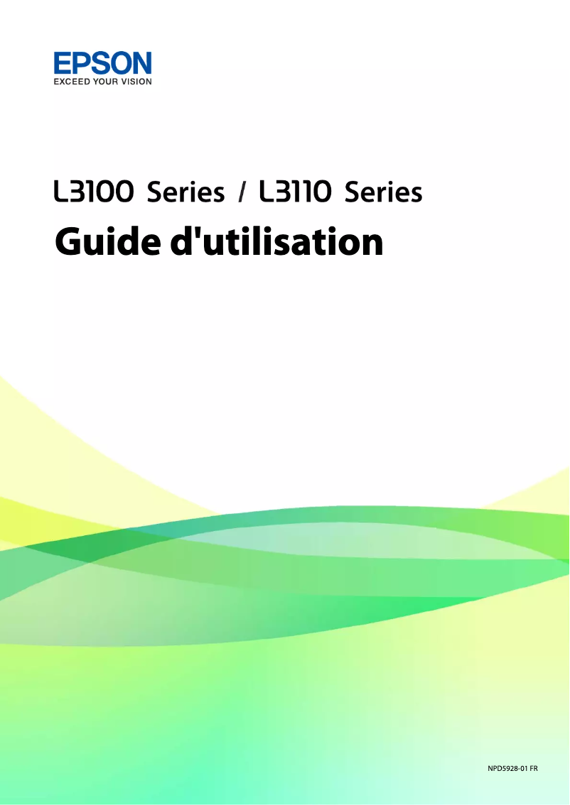 Page n°1 - Manuel utilisateur Epson EcoTank L3110