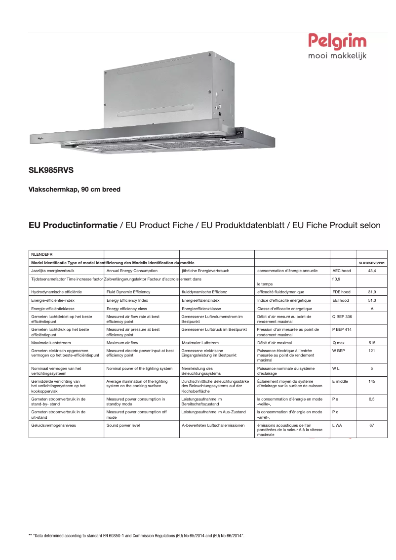 Image de la première page du manuel de l'appareil SLK985RVS