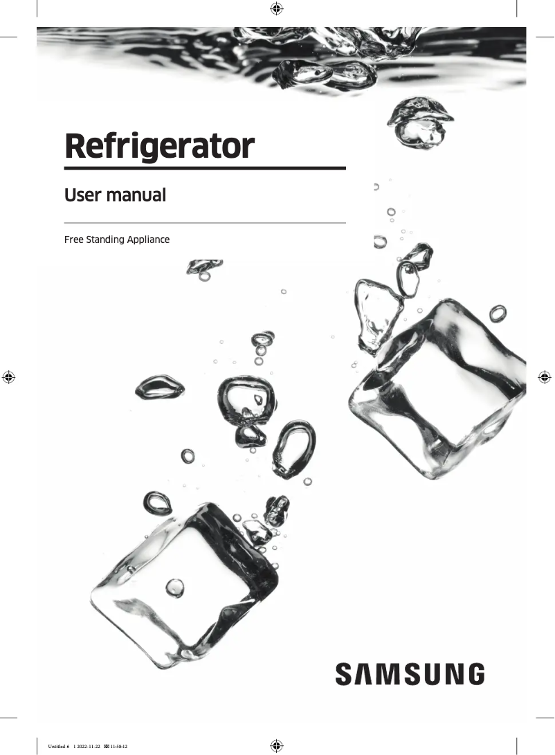 Image de la première page du manuel de l'appareil RS78CG8543B1