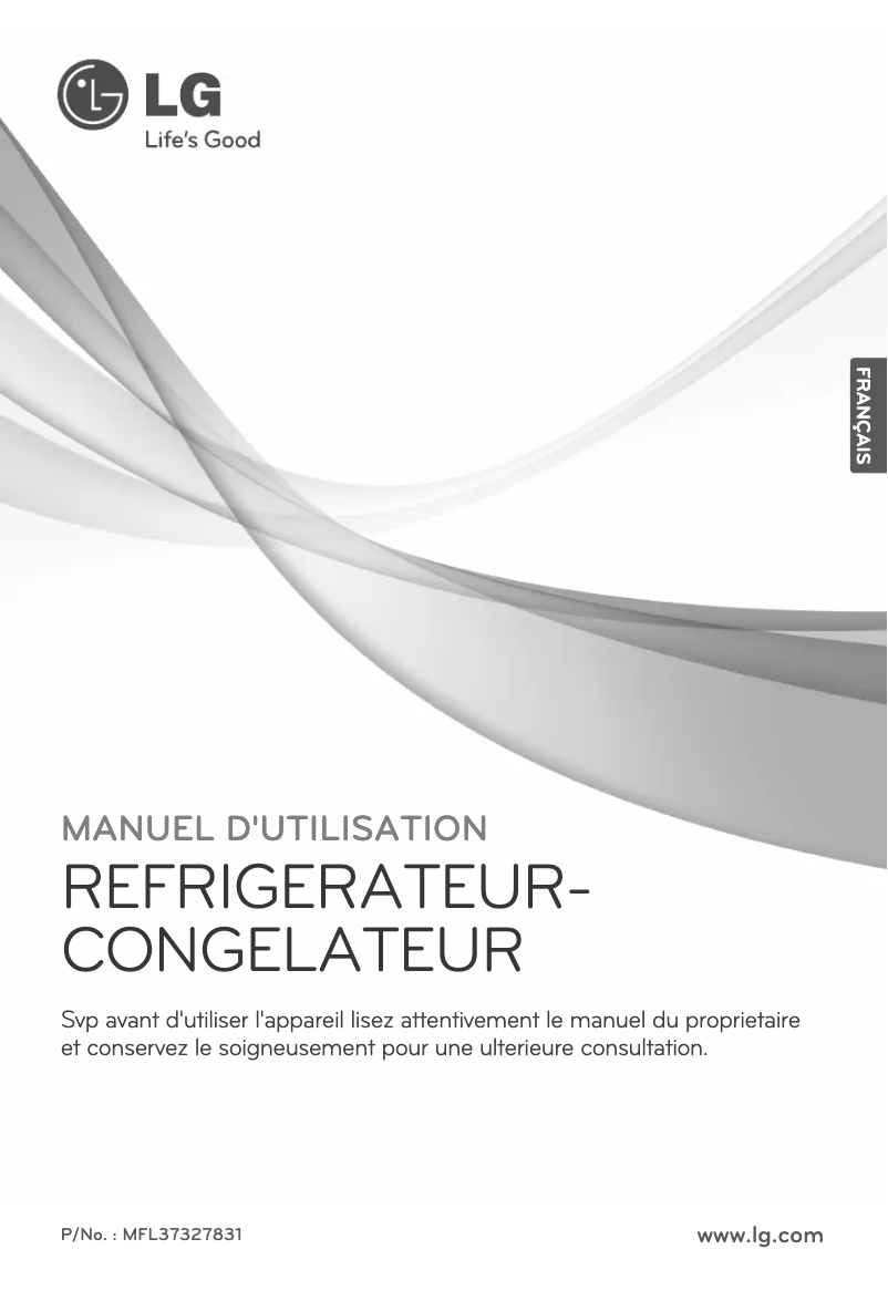 Page n°1 - Manuel utilisateur LG GR-B652YSYW