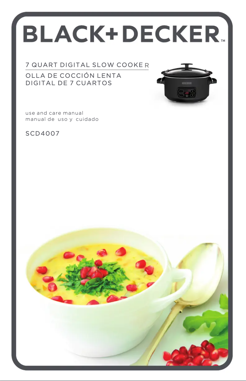Page n°1 - Manuel utilisateur Black & Decker SCD4007