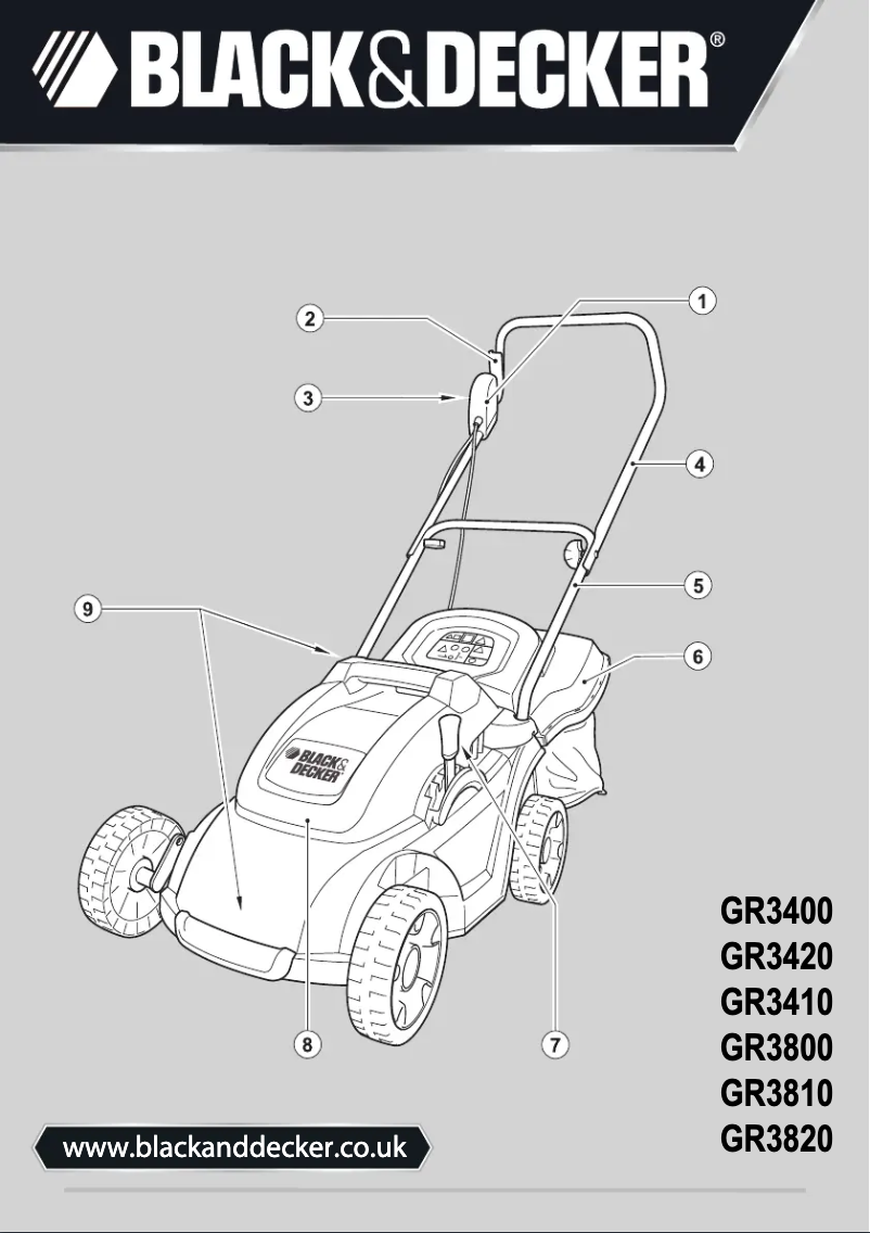 Page n°1 - Manuel utilisateur Black & Decker GR3420